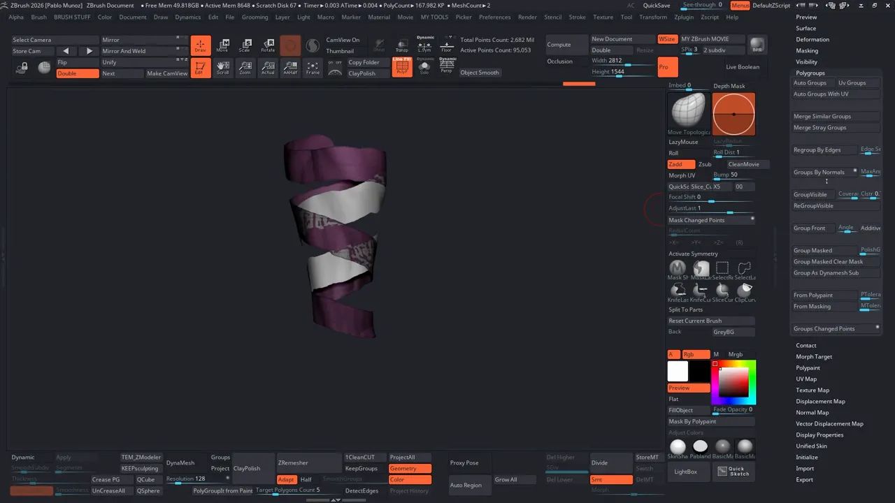Sculpt Realistic Straps and Bandages in ZBrush | Pablander Academy